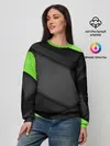 Женский свитшот / Green / Black