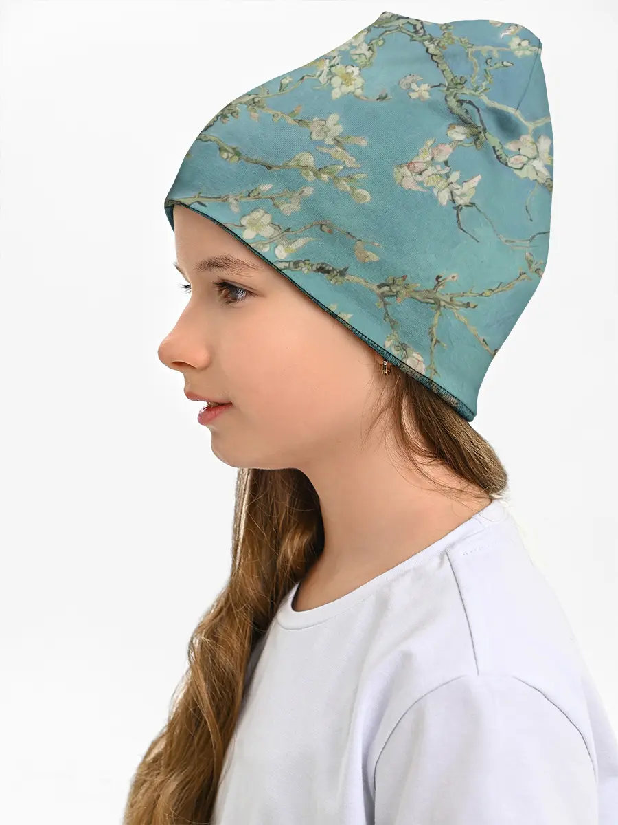 Детская шапка / Ван Гог Цветущие ветки миндаля