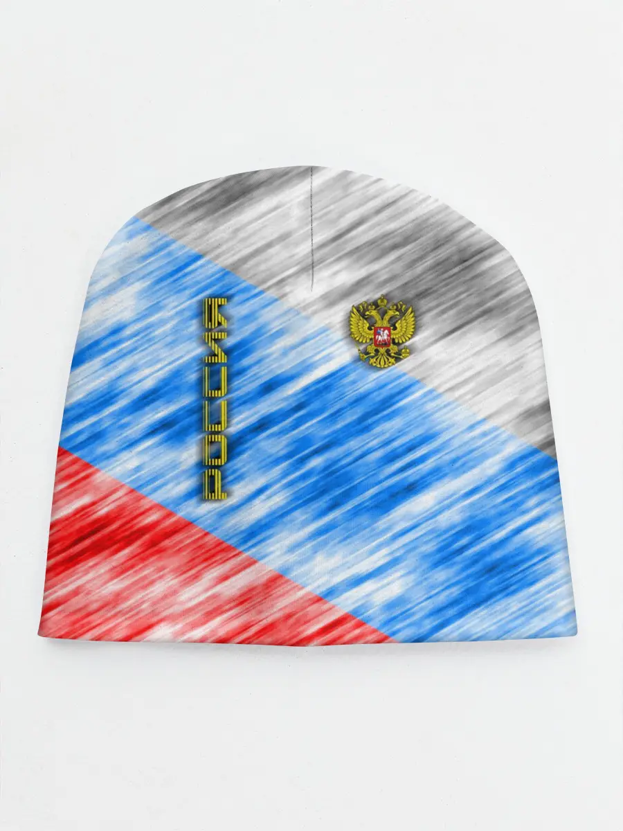 Детская шапка / Российский флаг с гербом