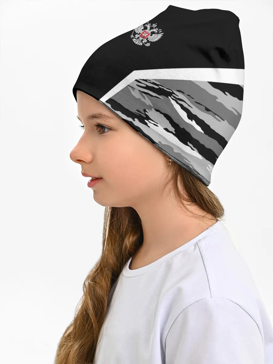 Детская шапка / Камуфляж Россия