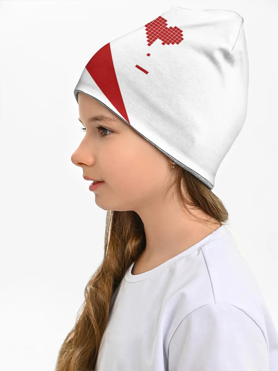 Детская шапка / ГЕОМЕТРИЧЕСКОЕ СЕРДЦЕ.