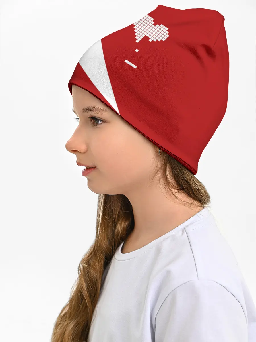 Детская шапка / ГЕОМЕТРИЧЕСКОЕ СЕРДЦЕ.