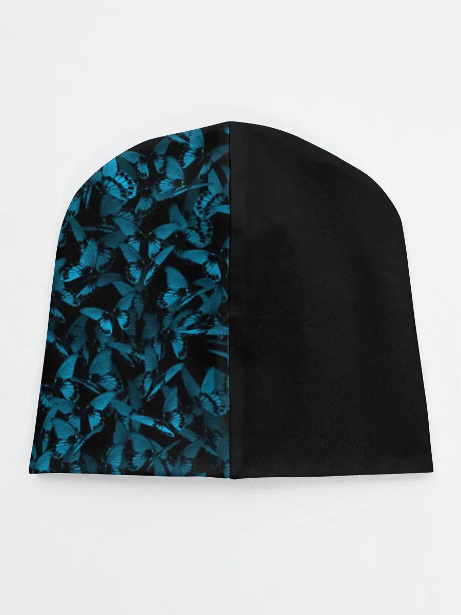 Детская шапка / Синие бабочки