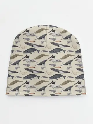 Детская шапка / Whales pattern