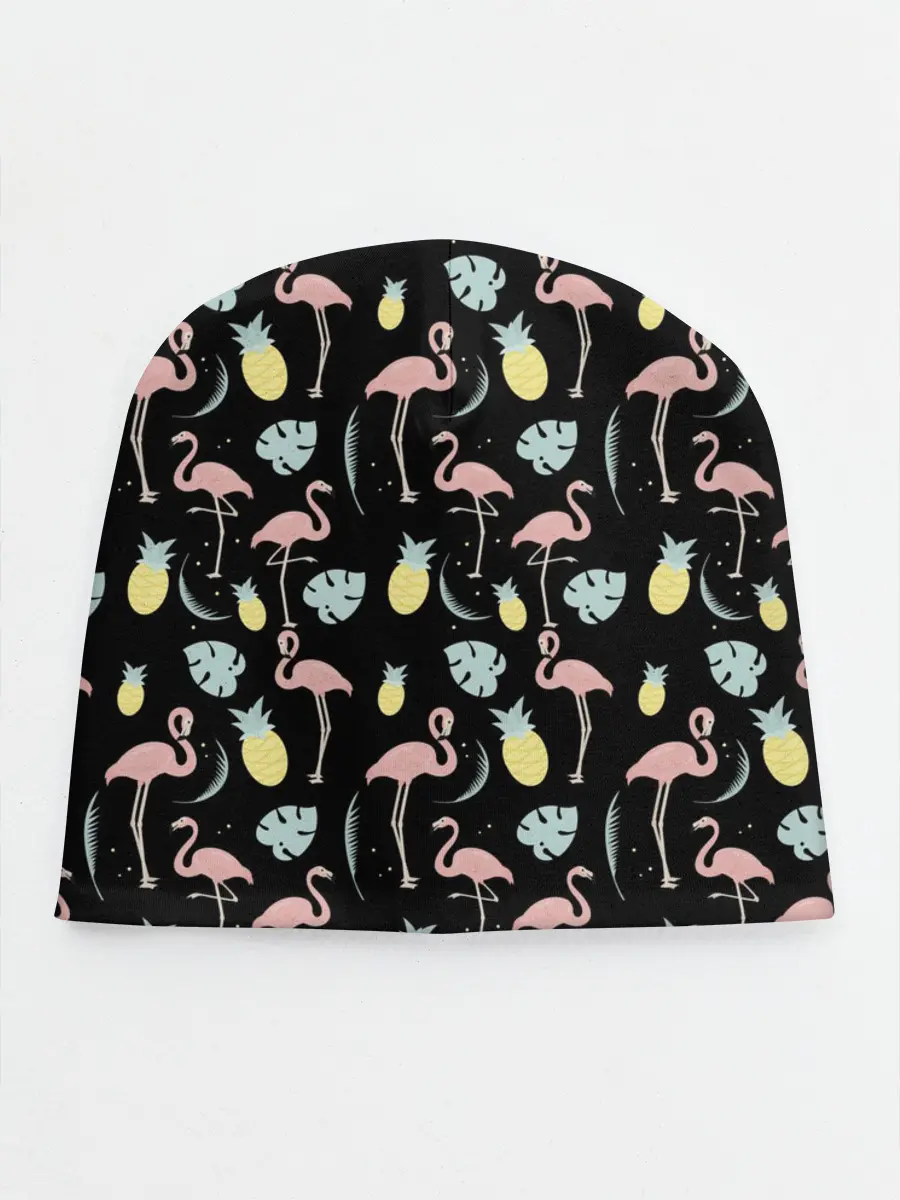 Детская шапка / Розовый фламинго