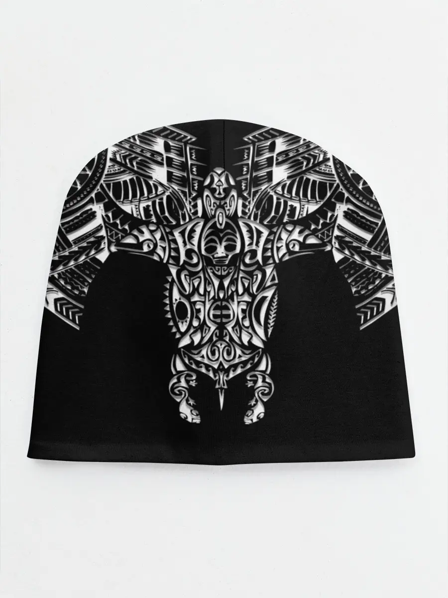 Детская шапка / Узор в стиле маори / полинезия