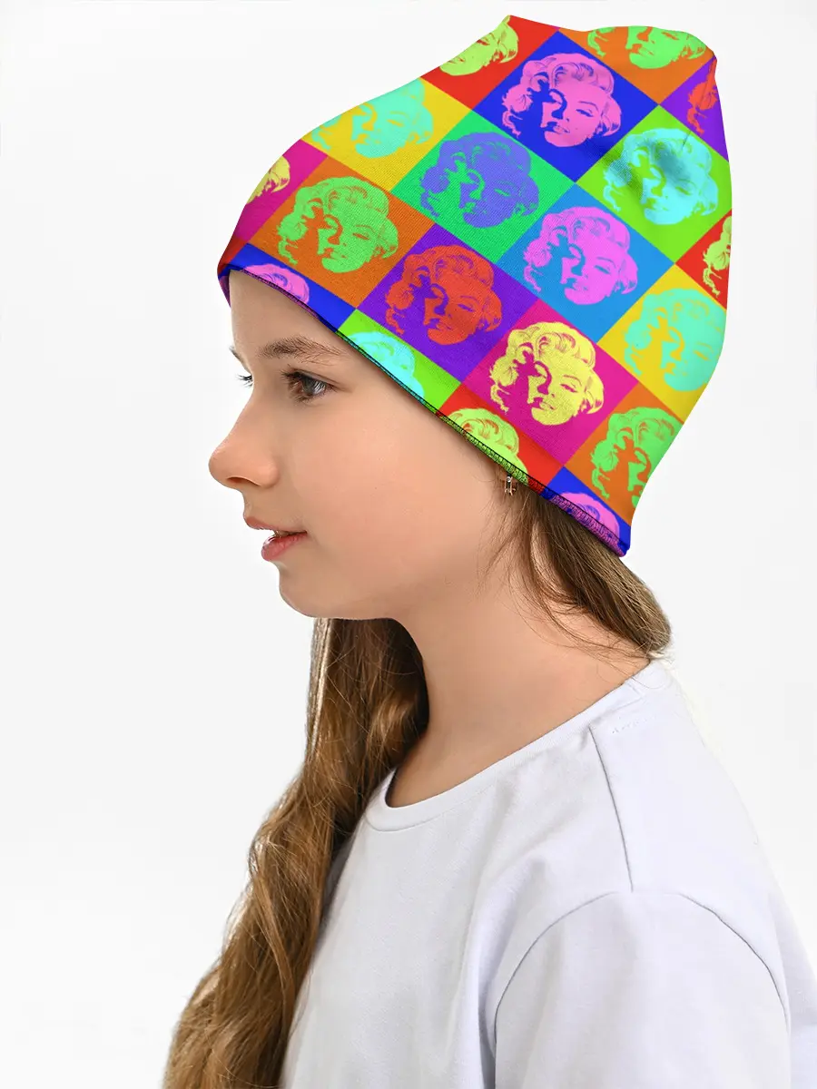 Детская шапка / pop-art Marilyn Monroe