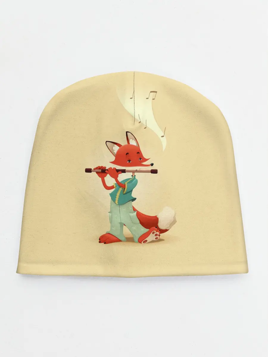 Детская шапка / Лисичка с флейтой