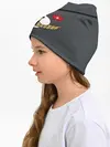 Детская шапка / KUROKUMA на сером