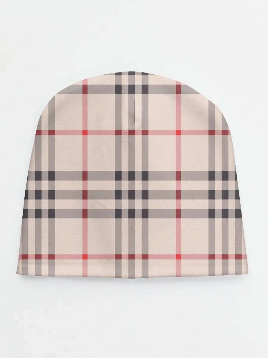 Детская шапка / Светлая клетка