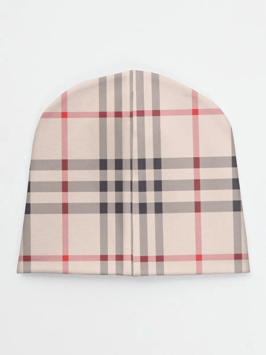Детская шапка / Светлая клетка