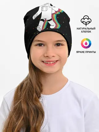 Детская шапка / Космонавт с магнитофоном