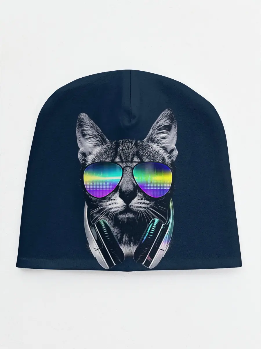 Детская шапка / Кот в Наушниках