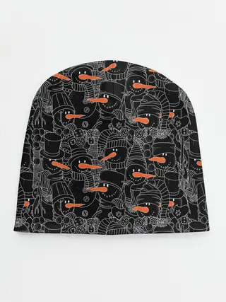 Детская шапка / Черные снеговики