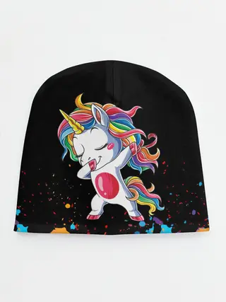 Детская шапка / Радужный единорог