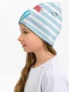 Детская шапка / Кот на полосочках