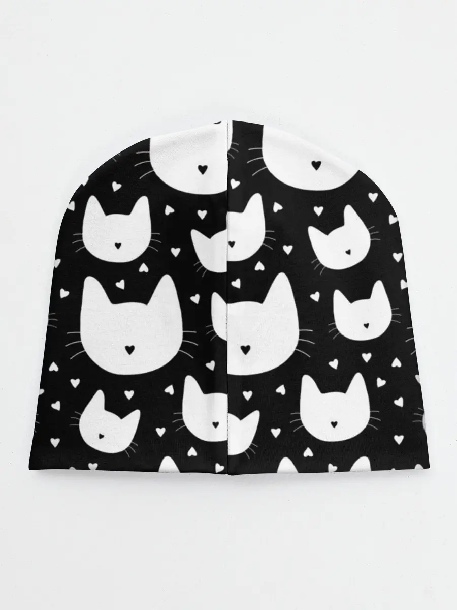Детская шапка / Love Cats Pattern