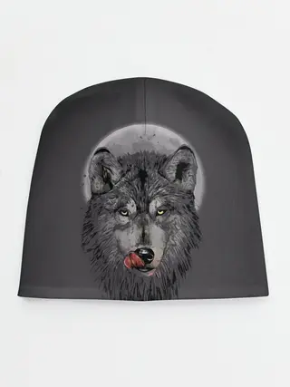 Детская шапка / Волк Облизывается