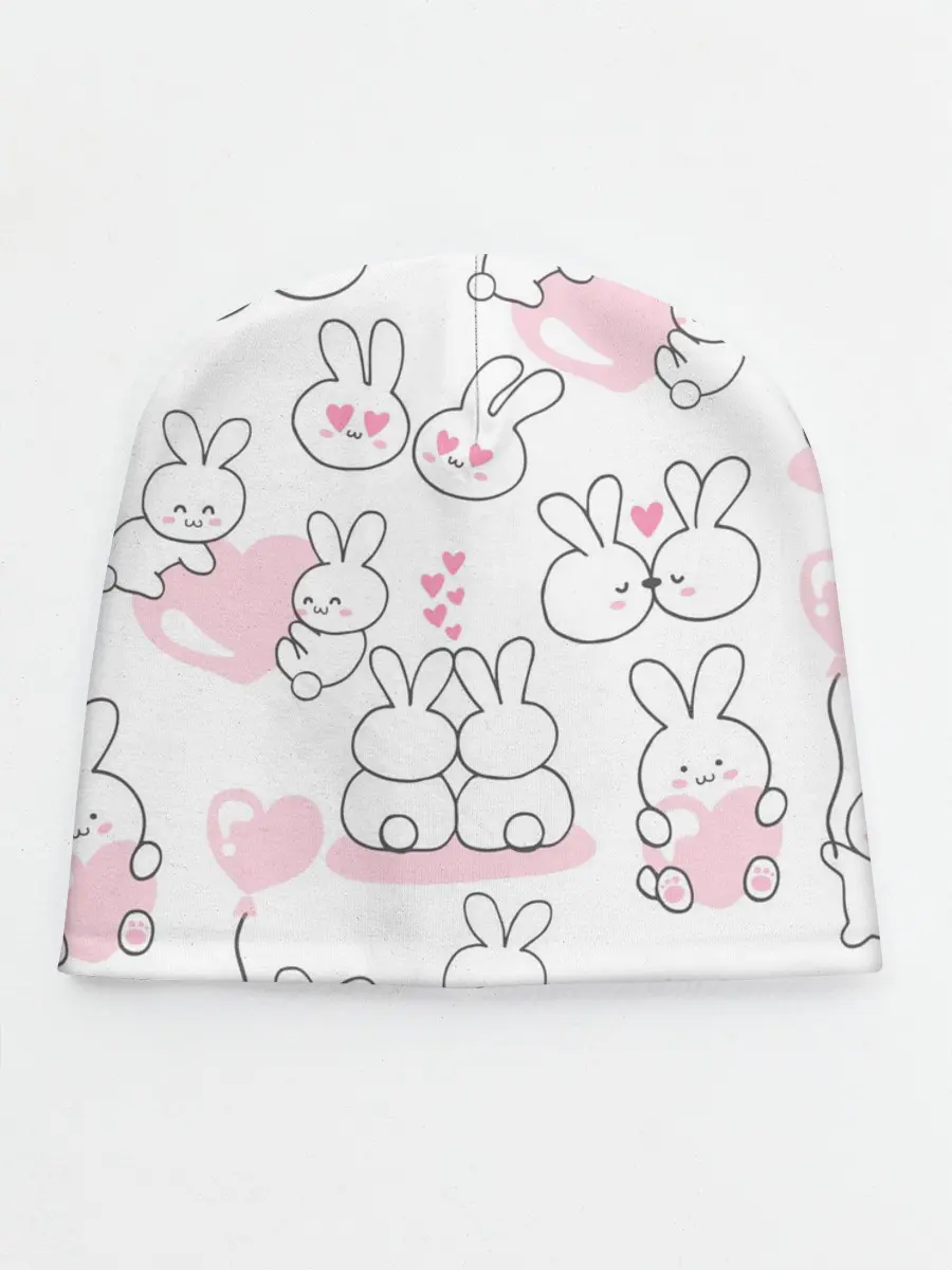 Детская шапка / Зайки любовь