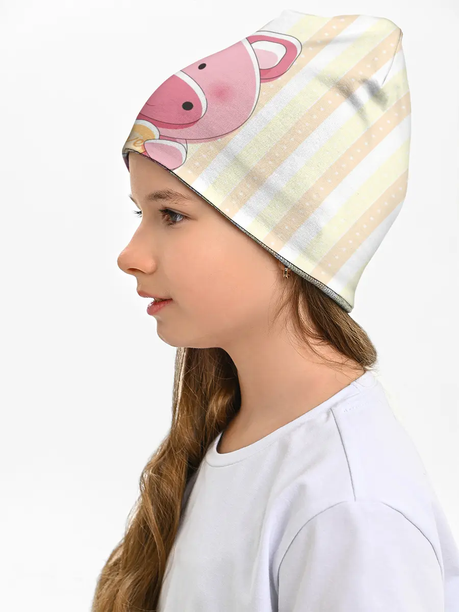 Детская шапка / Поросенок love