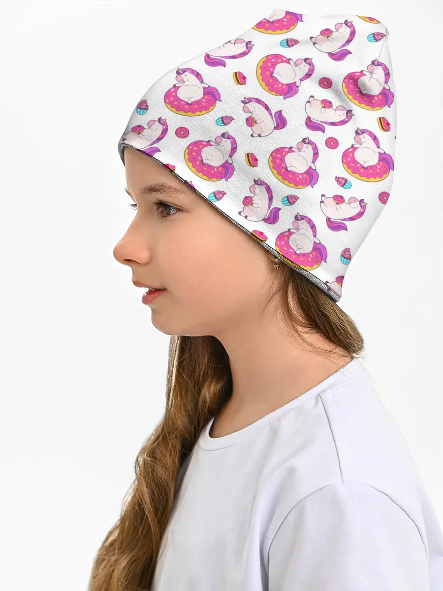 Детская шапка / Единорожки и вкусняшки