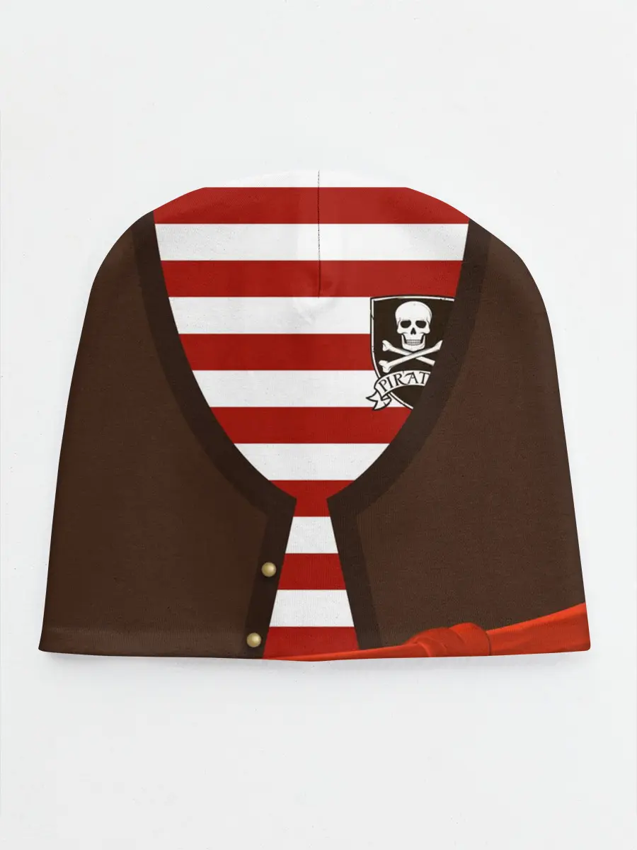 Детская шапка / Костюм пирата в красную полоску