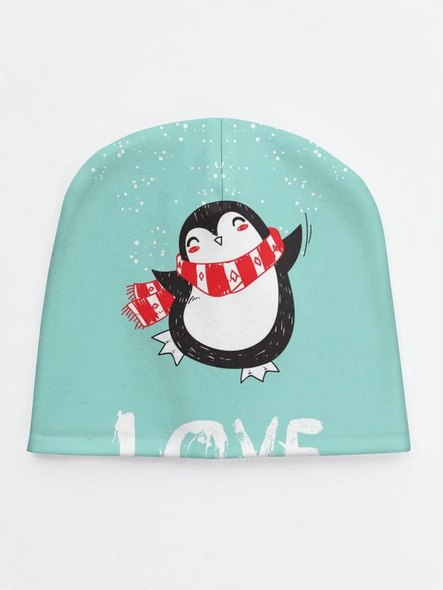 Детская шапка / Пингвин LOVE