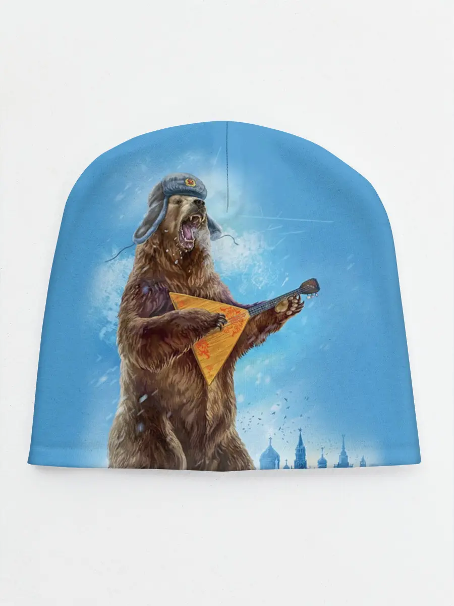 Детская шапка / Мишка с балалайкой