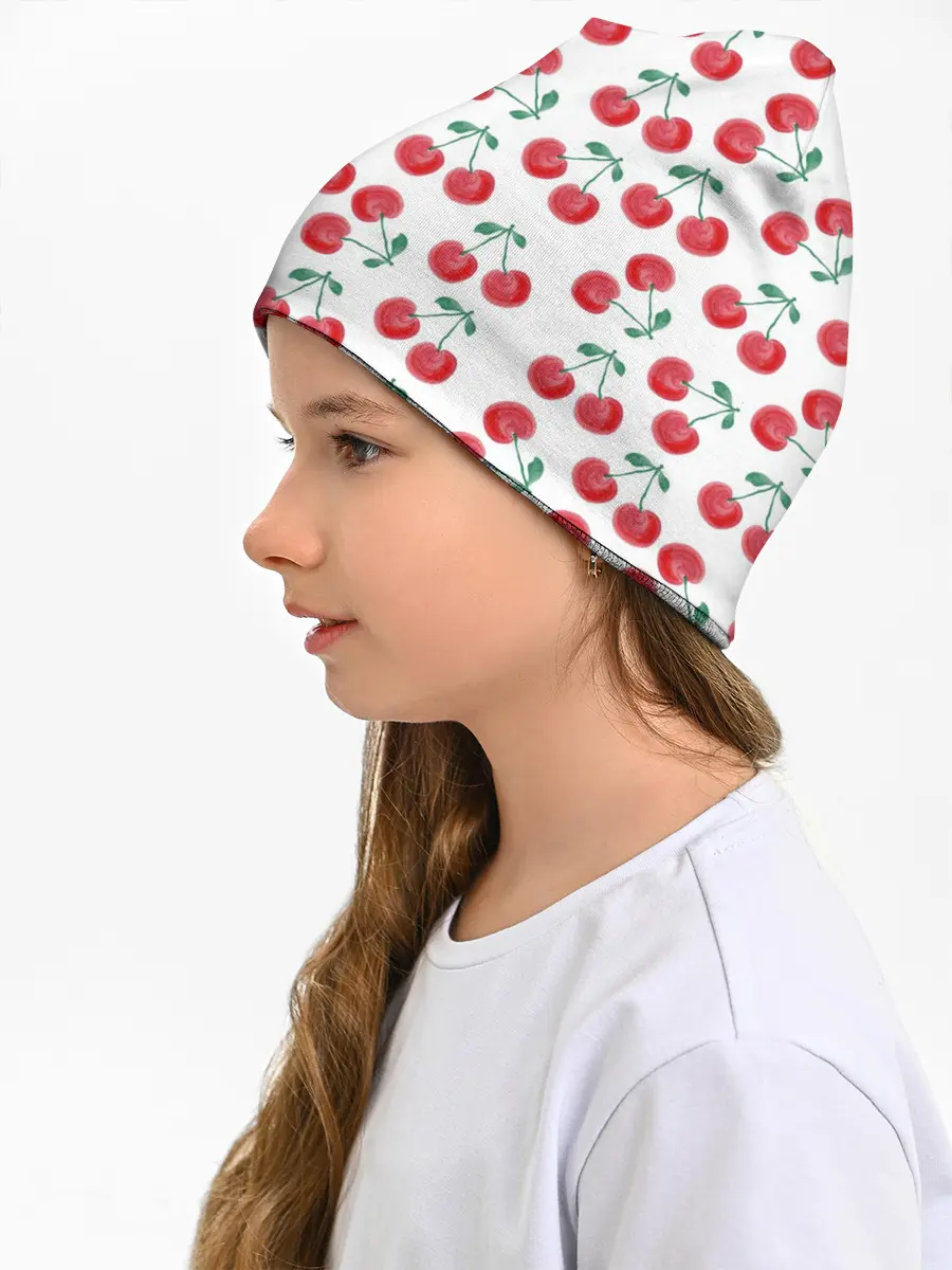 Детская шапка / Вишневое настроение