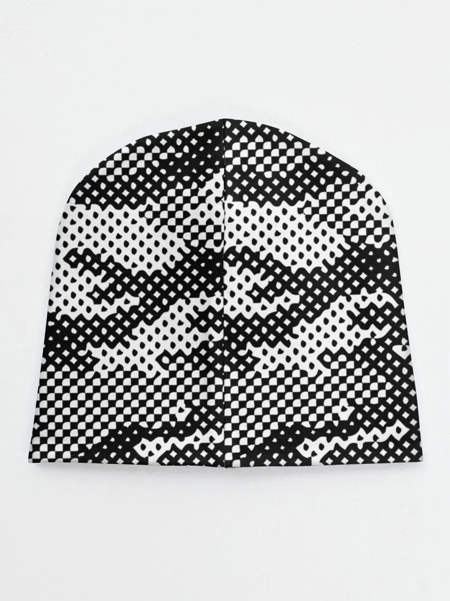 Детская шапка / Черный камуфляж