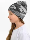Детская шапка / Черный камуфляж