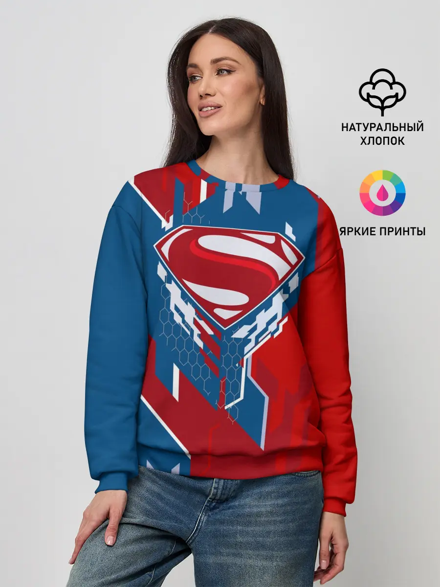 Женский свитшот / Знак Супермен