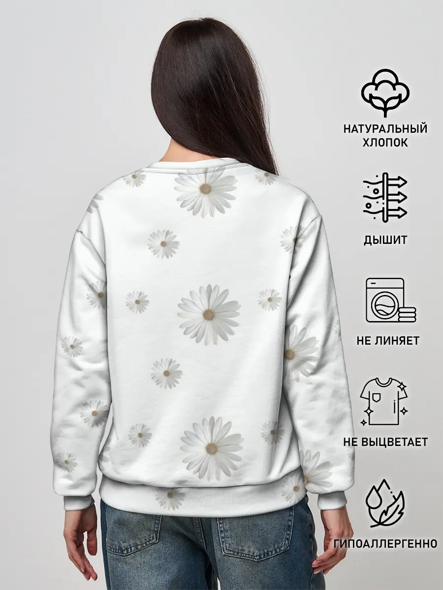 Женский свитшот / Ромашки