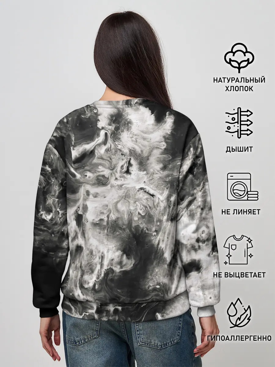 Женский свитшот / Мрамор