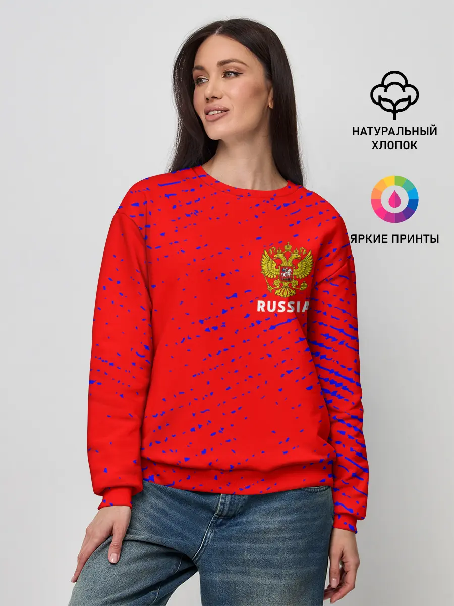 Женский свитшот / RUSSIA / РОССИЯ