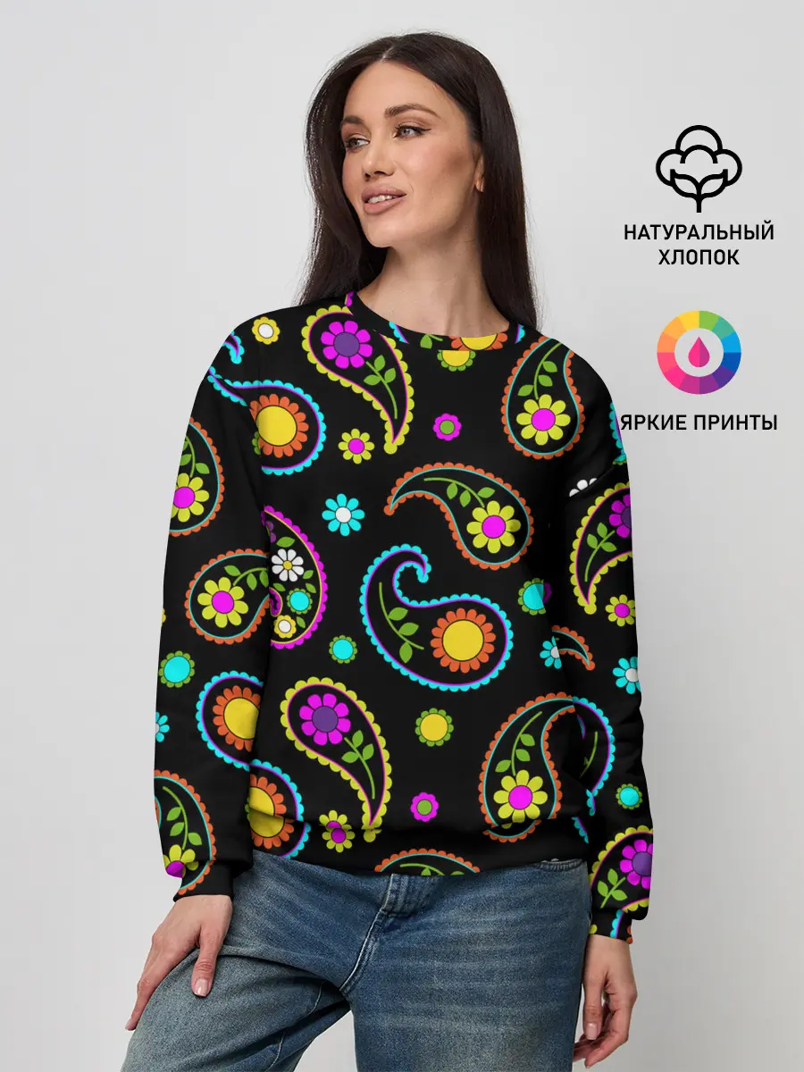 Женский свитшот / ЦВЕТЫ