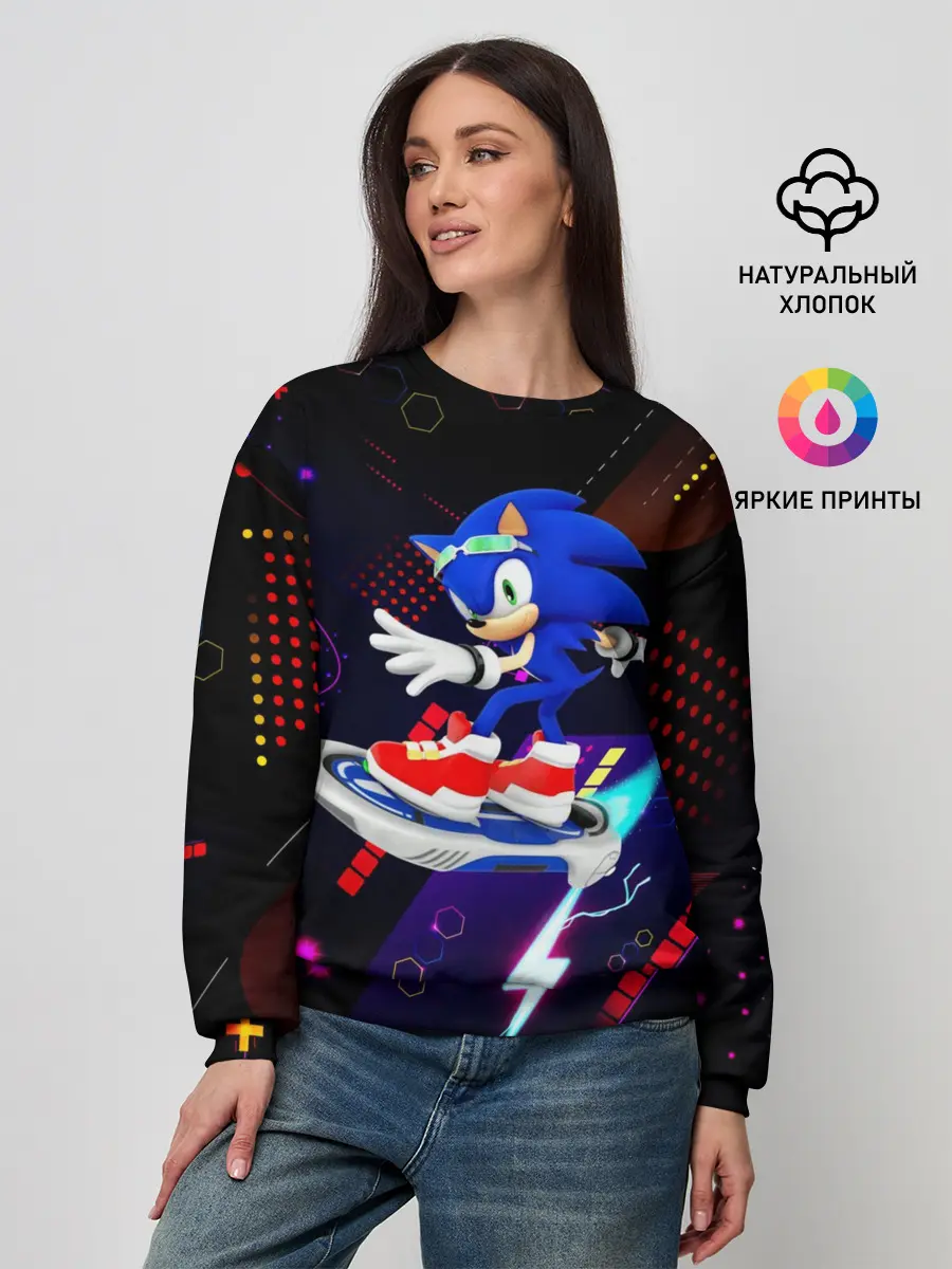 Женский свитшот / Sonic | Соник