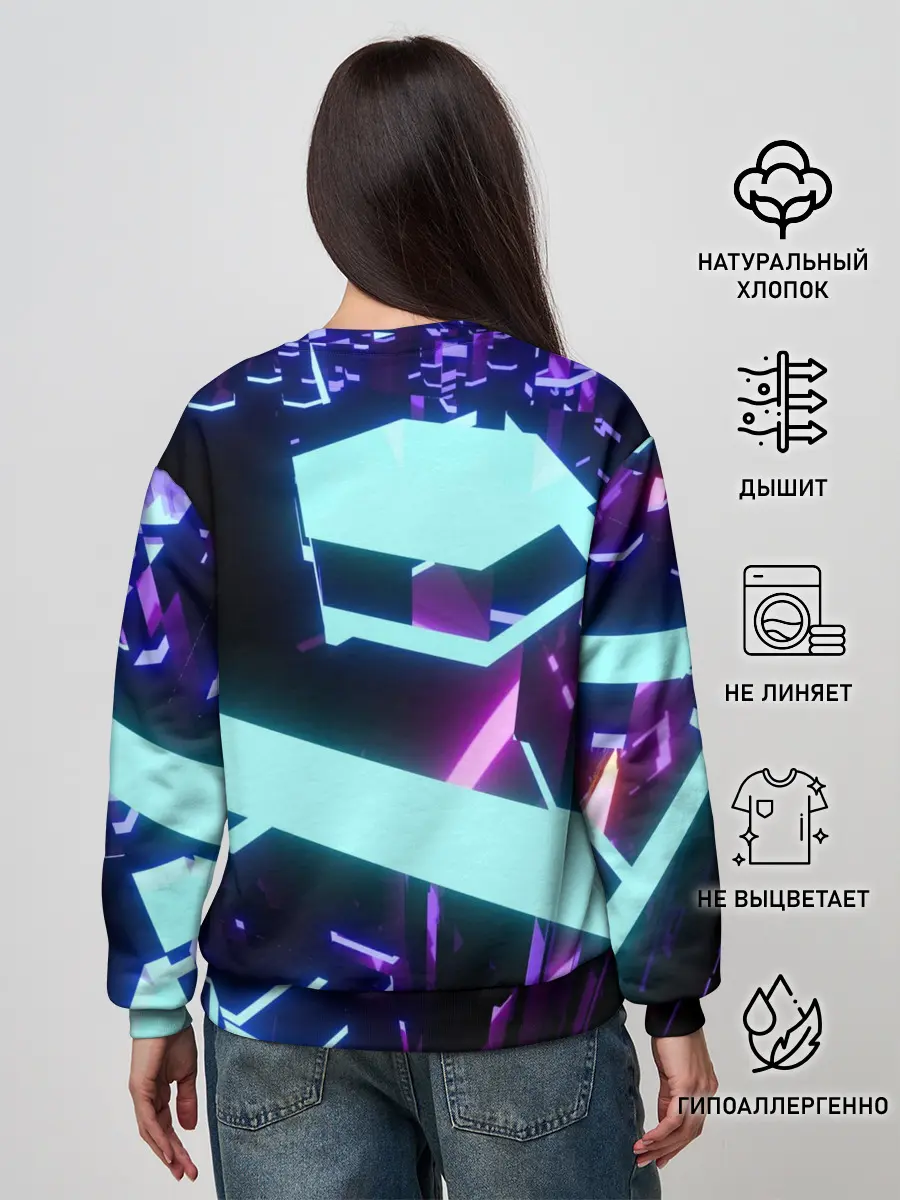 Женский свитшот / Blue Neons