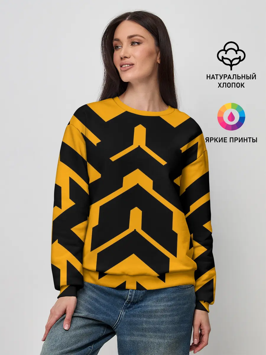 Женский свитшот / геометрия концепт