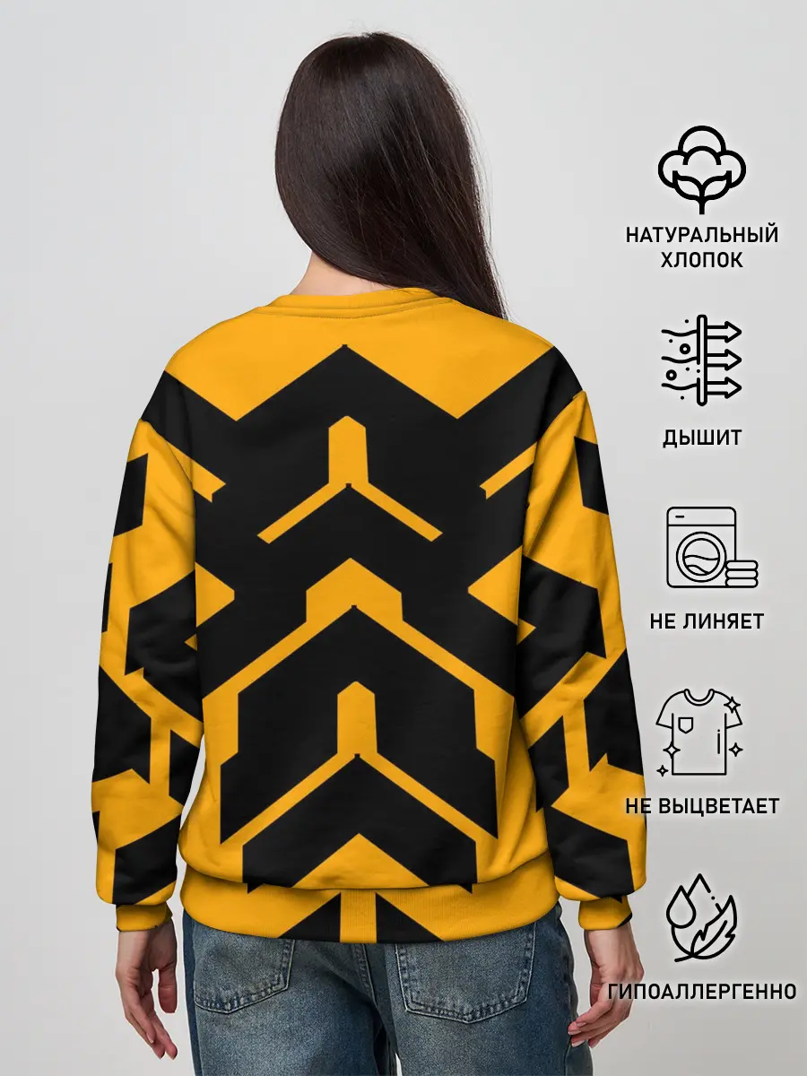 Женский свитшот / геометрия концепт
