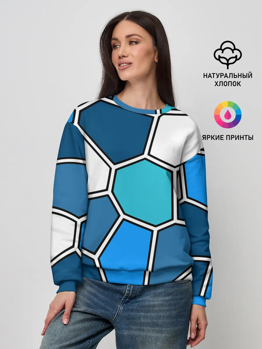 Женский свитшот / Ледяной витраж