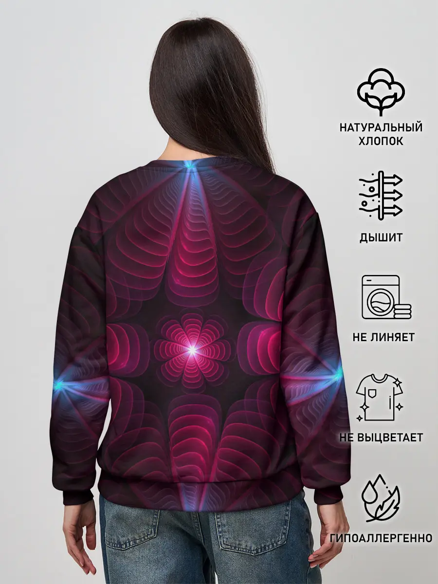 Женский свитшот / Инопланетные цветы