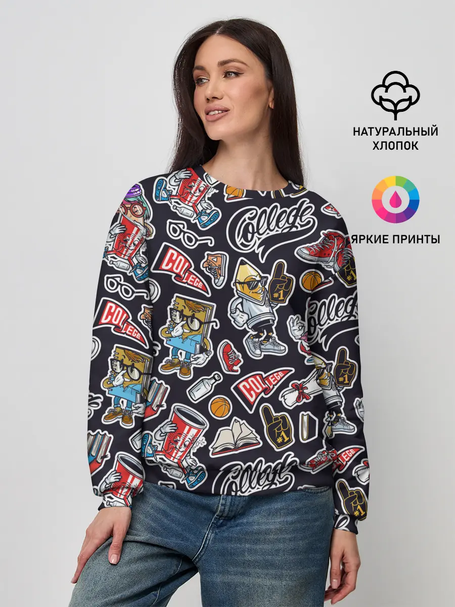 Женский свитшот / Pop art