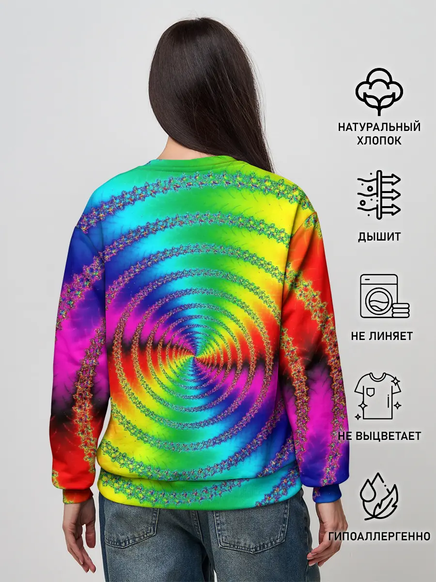 Женский свитшот / Цветной гипноз