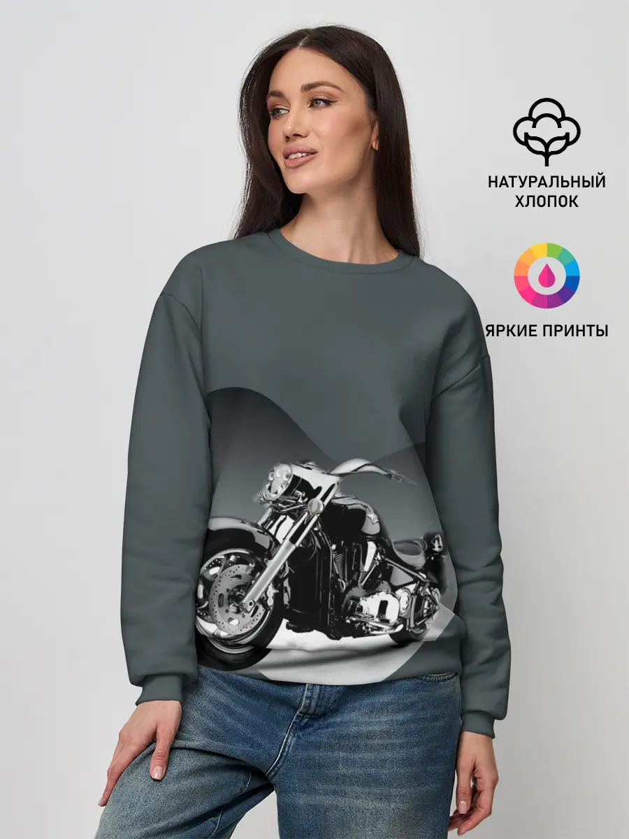 Женский свитшот / Мотоцикл