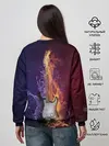 Женский свитшот / Гитара огня