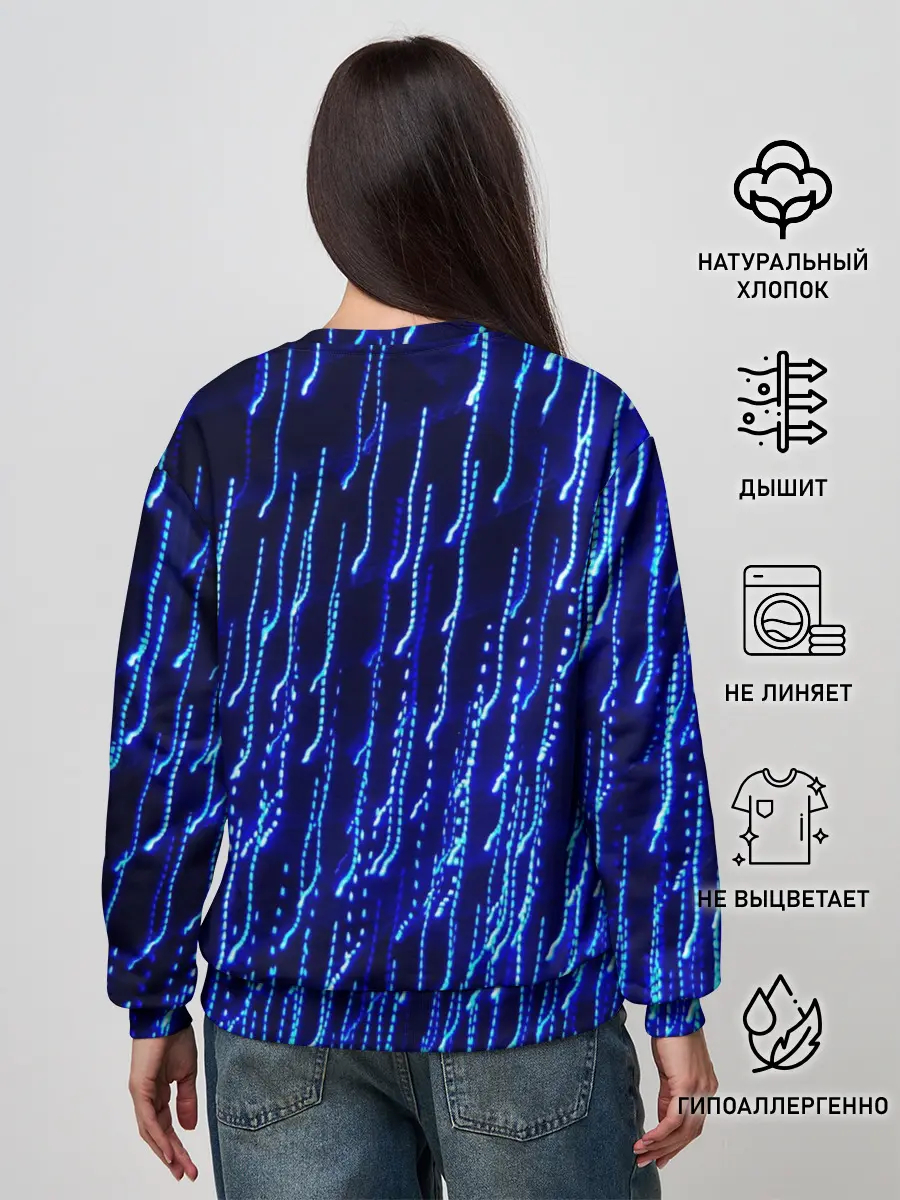 Женский свитшот / Neon rain