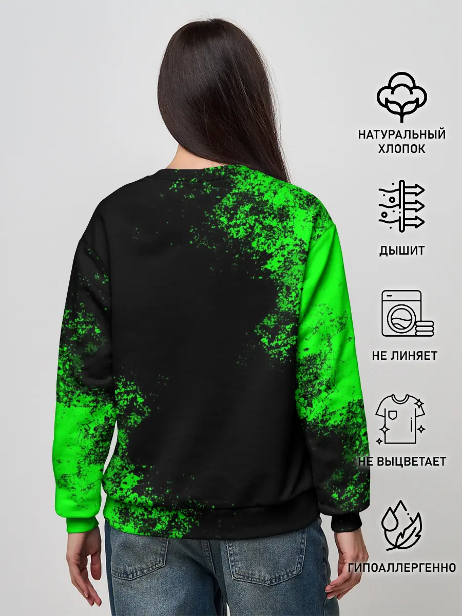 Женский свитшот / MINECRAFT CREEPER