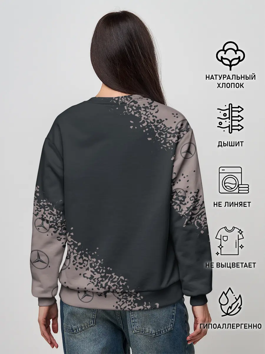 Женский свитшот / MERCEDES / МЕРСЕДЕС