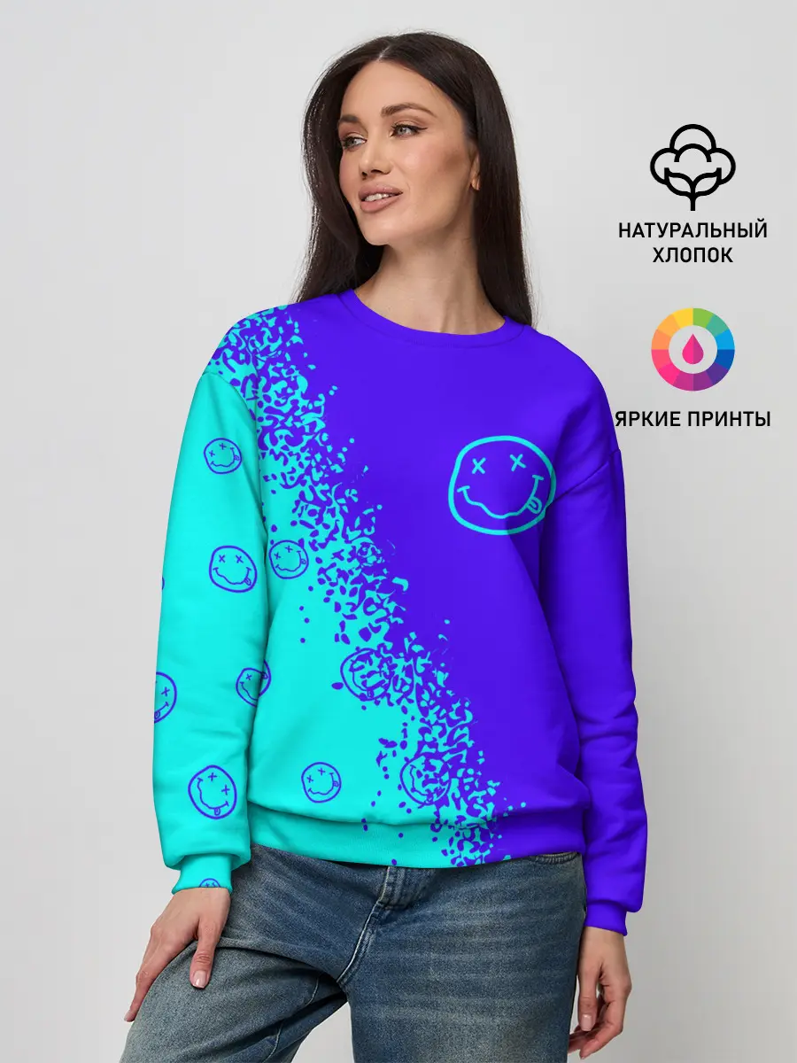 Женский свитшот / NIRVANA / НИРВАНА